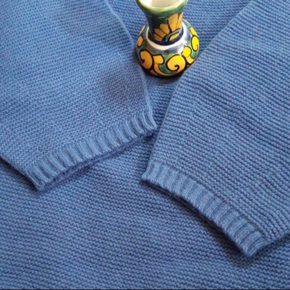 MaxMara Wool and Cashmere Blend Mochneck Sweater in Royal Blue - Picture 4 of 15